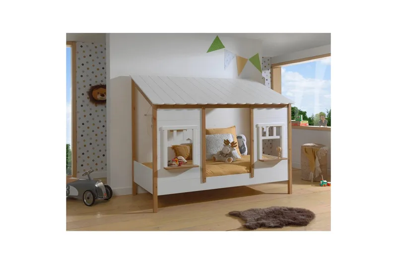 Seng med skuff Husseng Brun - Brun - Møbler - Barnemøbler - Barneseng & Juniorseng - Husseng