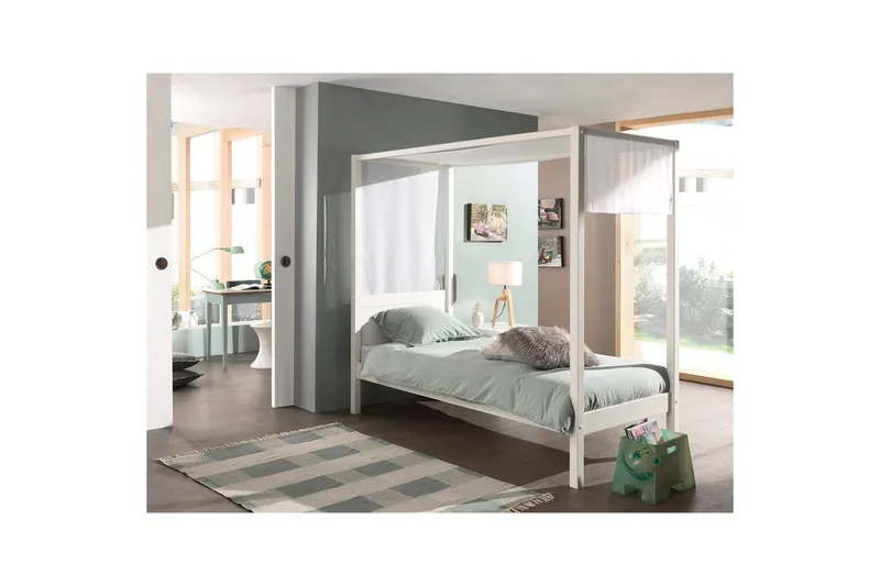 Seng med tekstil Pino Canopy - Møbler - Barnemøbler - Barneseng & Juniorseng