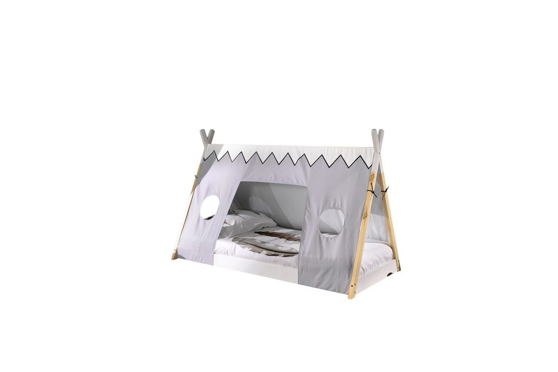 Seng med tekstiler Tipi 90x200 cm Uten ben - Uten ben
