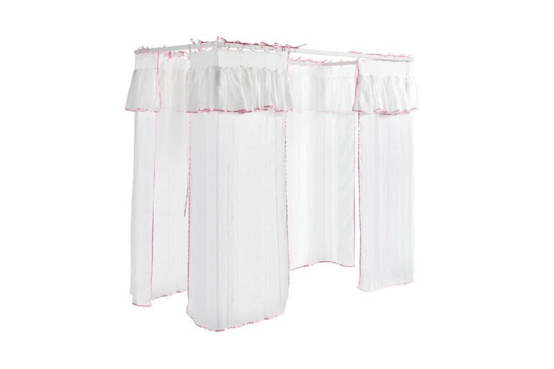 Seng med tekstilsett skuff Amori Hvit - Møbler - Barnemøbler - Barneseng & Juniorseng