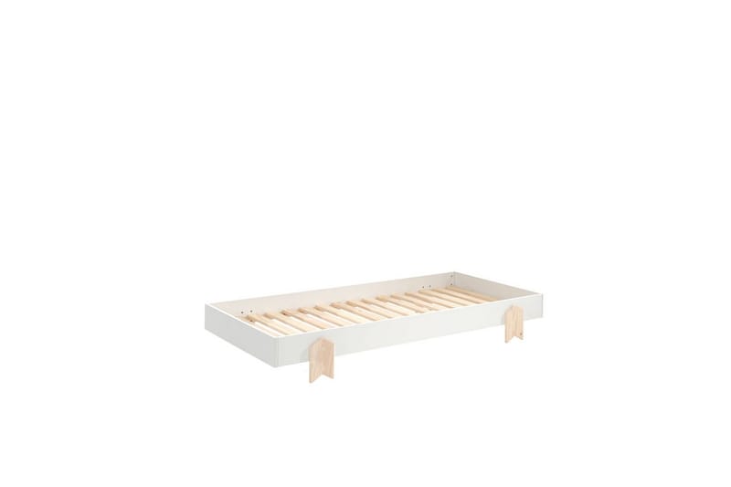 Seng Modulo med pilformede ben Hvit, 3 - Hvit, 3 - Møbler - Barnemøbler - Barneseng & Juniorseng