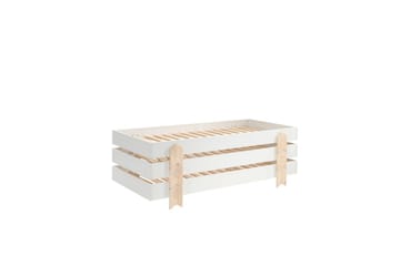 Seng Modulo med pilformede ben Hvit, 3