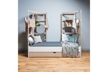 Seng Stige 90X200 hvit / furu - VOX - Møbler - Barnemøbler - Barneseng & Juniorseng