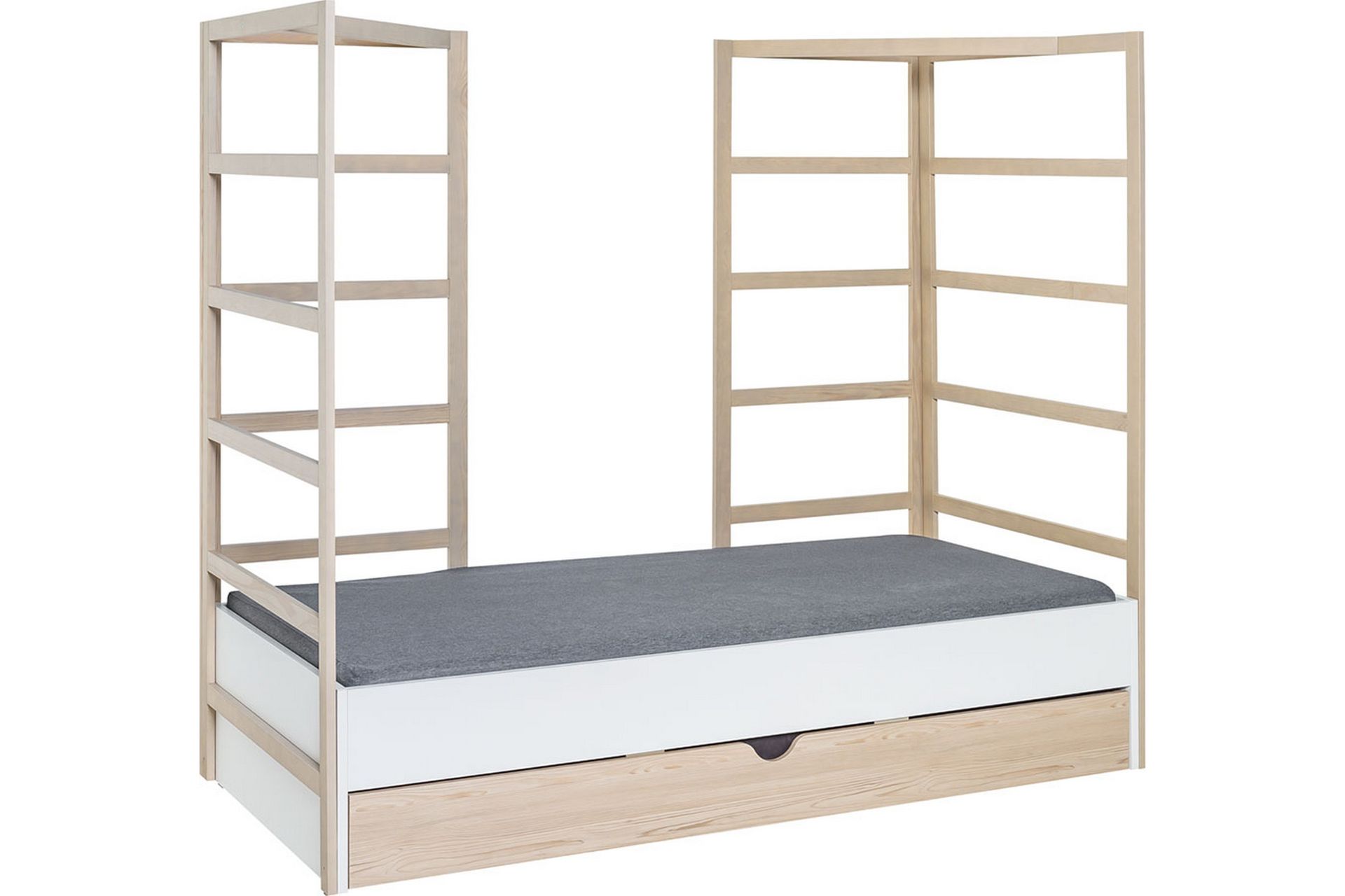 Seng Stige 90X200 hvit / furu - VOX - Møbler - Barnemøbler - Barneseng & Juniorseng