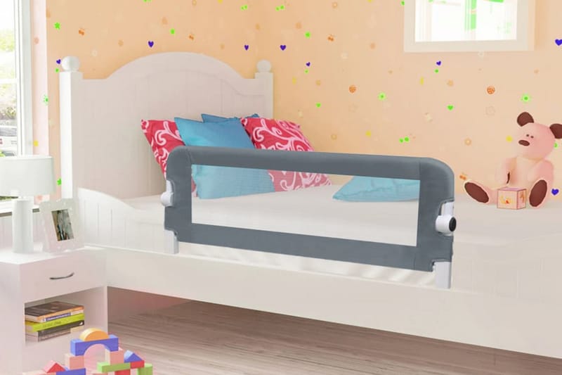 Sengehest småbarn grå 102x42 cm polyester - Møbler - Barnemøbler - Barneseng & Juniorseng