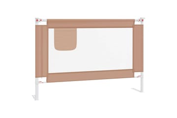 Sengehest småbarn gråbrun 100x25 cm stoff - Taupe - Møbler - Barnemøbler - Barneseng & Juniorseng