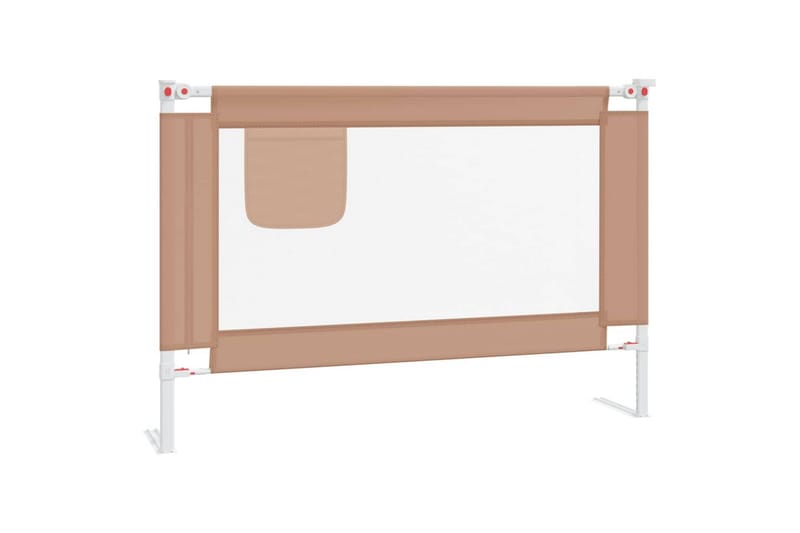 Sengehest småbarn gråbrun 100x25 cm stoff - Taupe - Møbler - Barnemøbler - Barneseng & Juniorseng