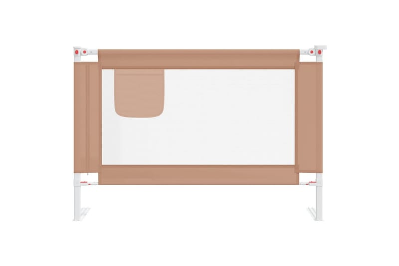 Sengehest småbarn gråbrun 100x25 cm stoff - Taupe - Møbler - Barnemøbler - Barneseng & Juniorseng