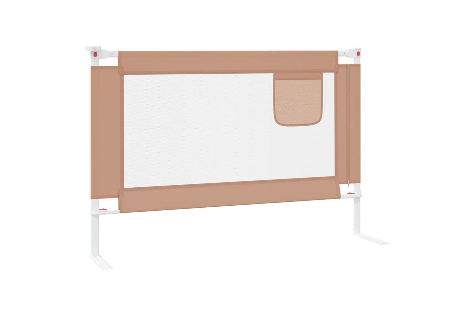 Sengehest småbarn gråbrun 100x25 cm stoff - Taupe - Møbler - Barnemøbler - Barneseng & Juniorseng
