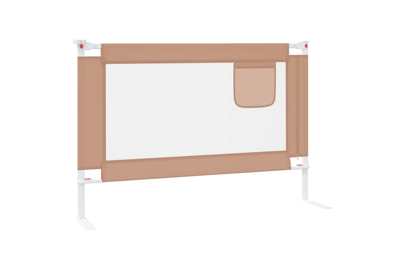 Sengehest småbarn gråbrun 100x25 cm stoff - Taupe - Møbler - Barnemøbler - Barneseng & Juniorseng