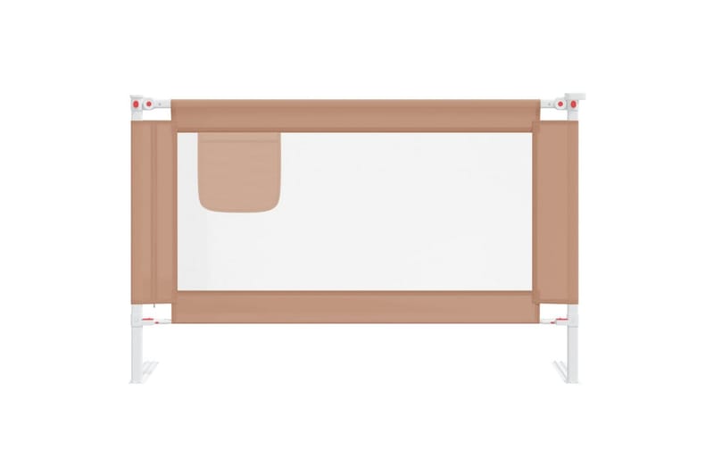Sengehest småbarn gråbrun 120x25 cm stoff - Taupe - Møbler - Barnemøbler - Barneseng & Juniorseng