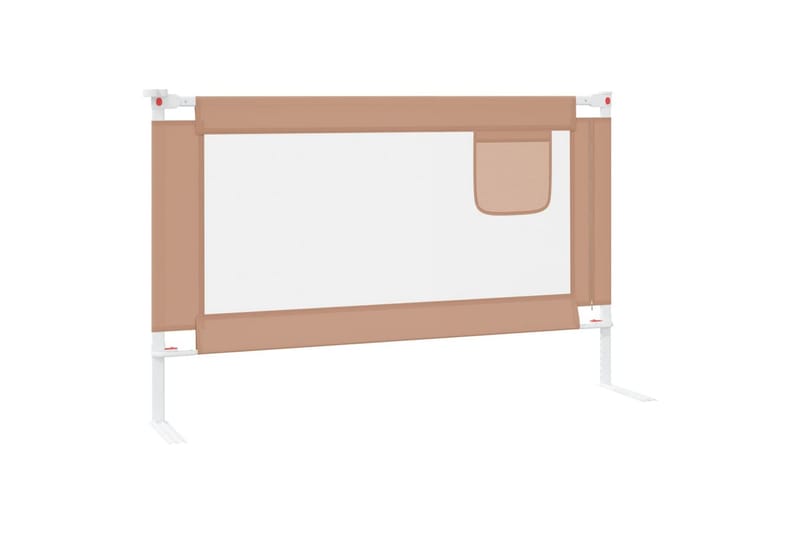 Sengehest småbarn gråbrun 120x25 cm stoff - Taupe - Møbler - Barnemøbler - Barneseng & Juniorseng