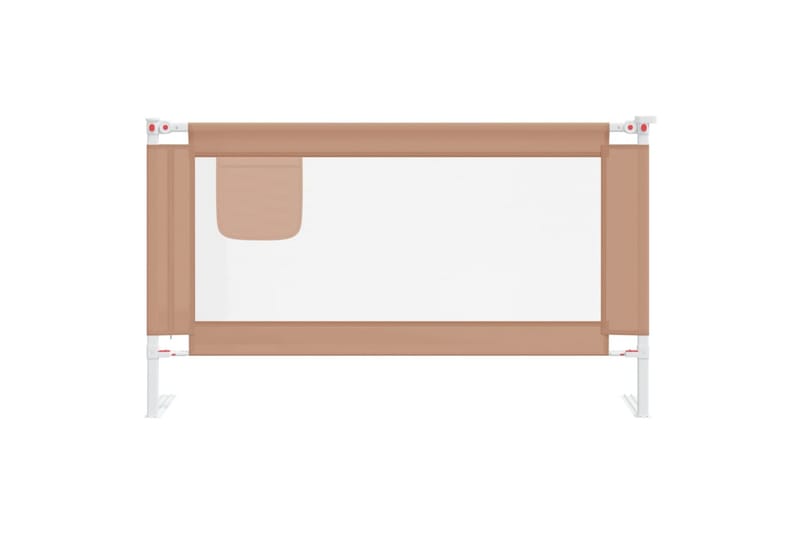 Sengehest småbarn gråbrun 140x25 cm stoff - Taupe - Møbler - Barnemøbler - Barneseng & Juniorseng