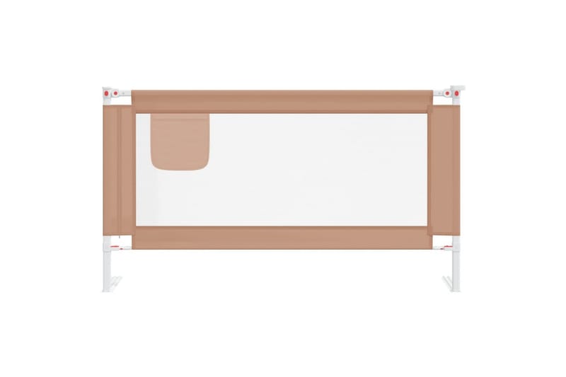 Sengehest småbarn gråbrun 150x25 cm stoff - Taupe - Møbler - Barnemøbler - Barneseng & Juniorseng