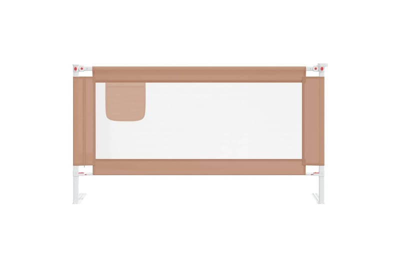 Sengehest småbarn gråbrun 160x25 cm stoff - Taupe - Møbler - Barnemøbler - Barneseng & Juniorseng