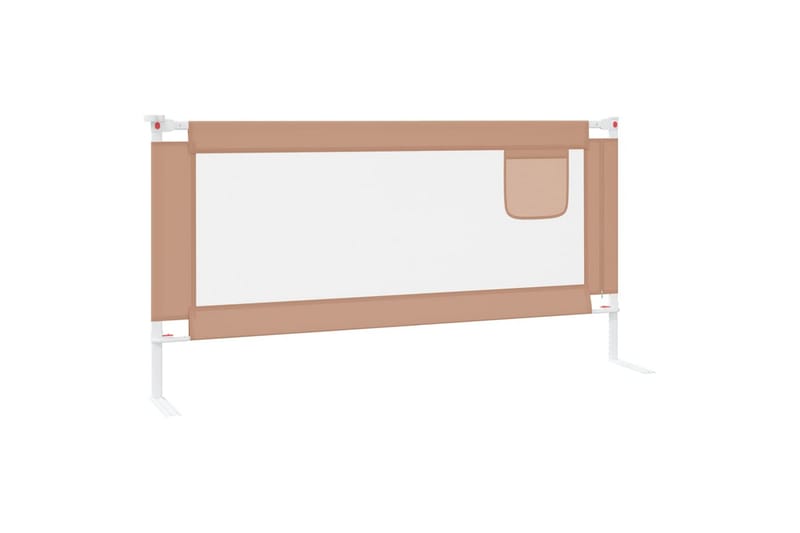 Sengehest småbarn gråbrun 180x25 cm stoff - Taupe - Møbler - Barnemøbler - Barneseng & Juniorseng