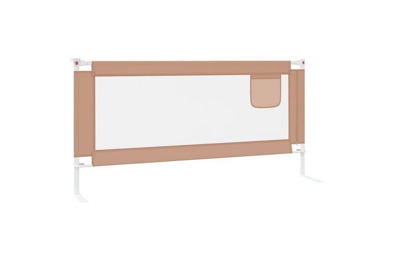 Sengehest småbarn gråbrun 190x25 cm stoff - Taupe - Møbler - Barnemøbler - Barneseng & Juniorseng