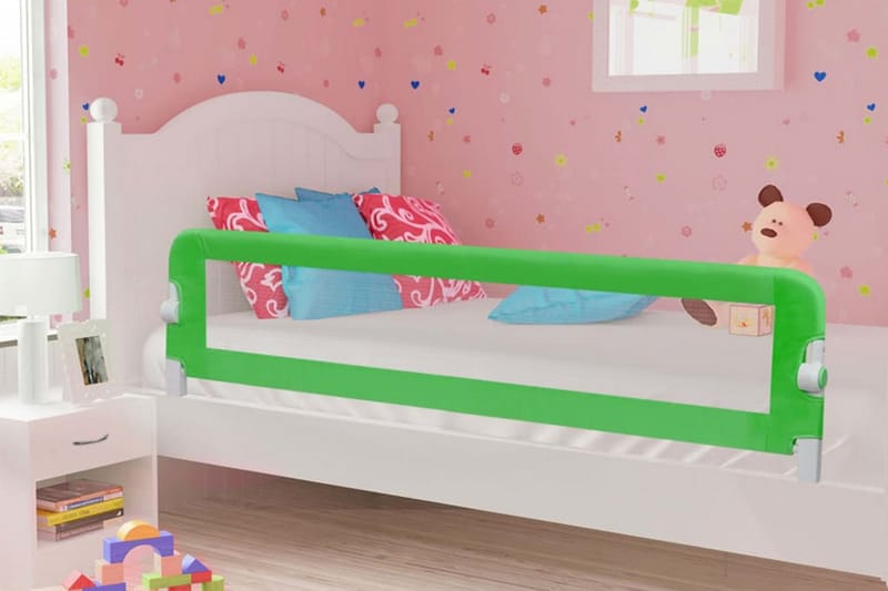 Sengehest småbarn grønn 180x42 cm polyester - Barneseng & Juniorseng - Sengehest