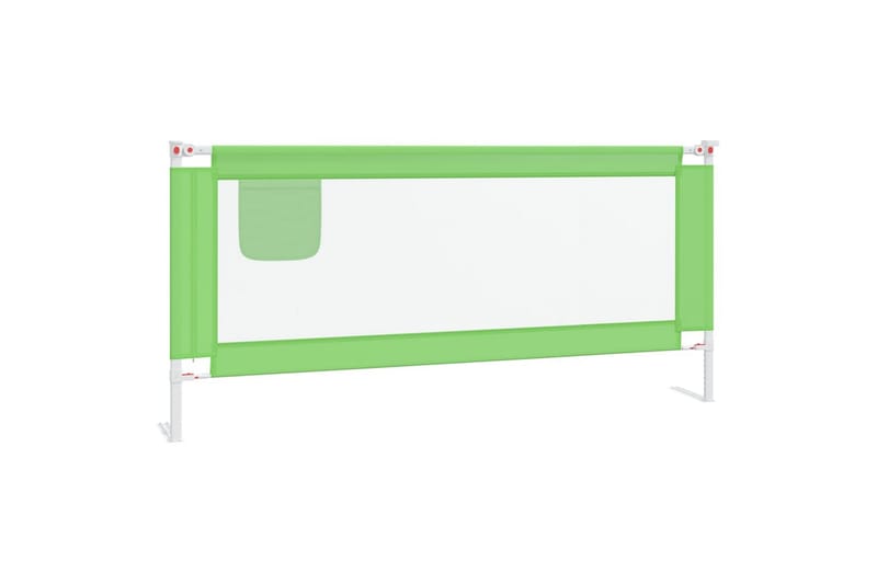 Sengehest småbarn grønn 200x25 cm stoff - grønn - Møbler - Barnemøbler - Barneseng & Juniorseng