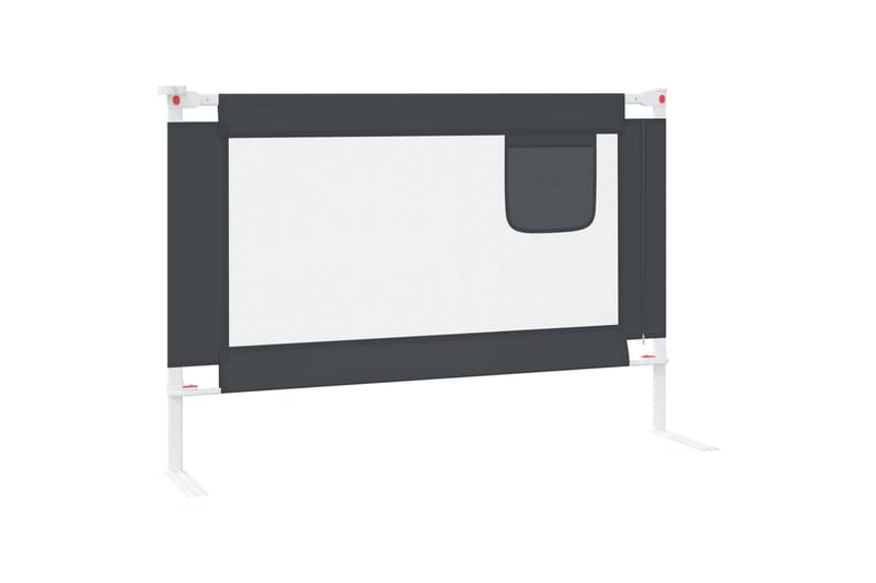 Sengehest småbarn mørkegrå 100x25 cm stoff - Grå - Møbler - Barnemøbler - Barneseng & Juniorseng