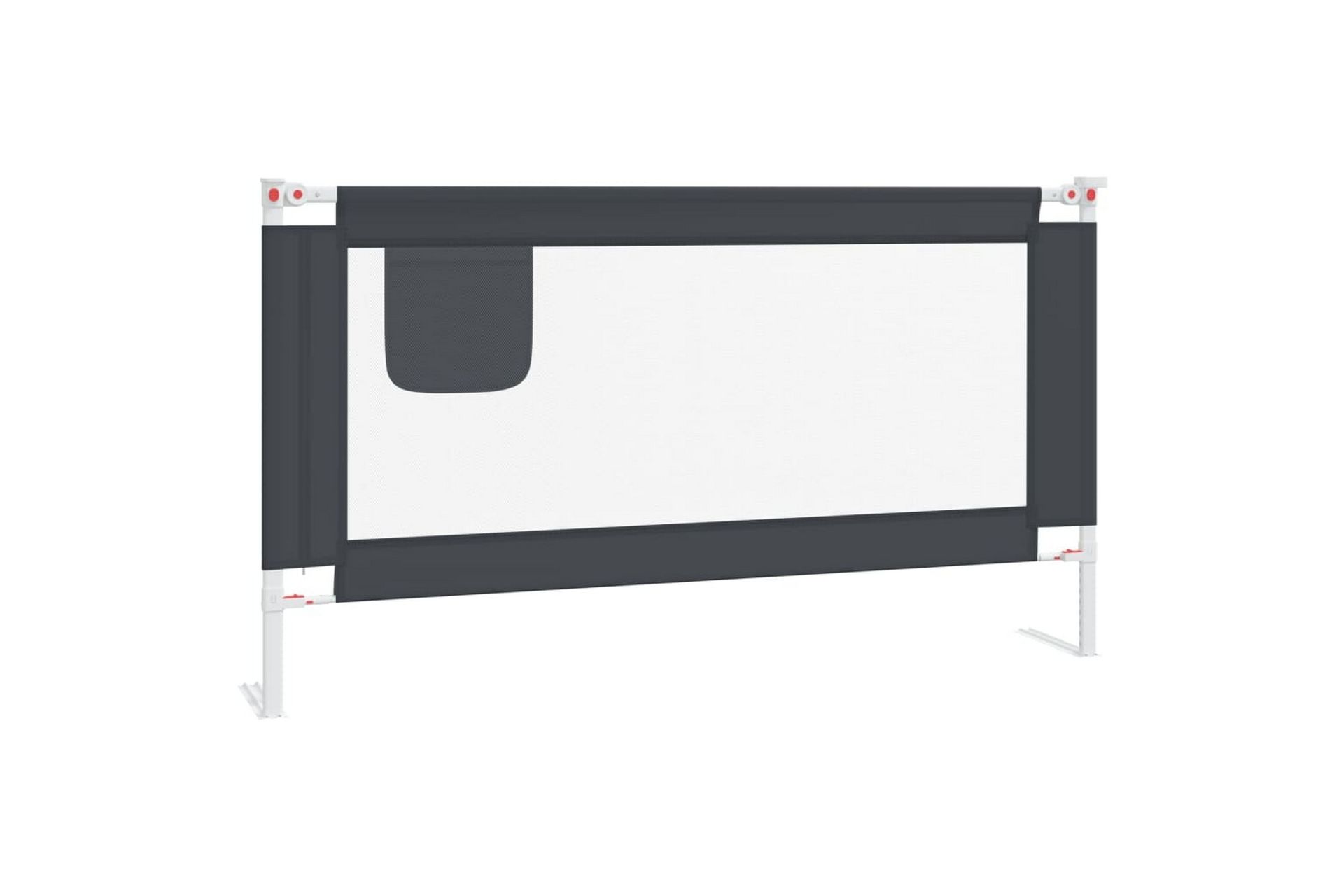 Sengehest småbarn mørkegrå 150x25 cm stoff - Grå - Møbler - Barnemøbler - Barneseng & Juniorseng