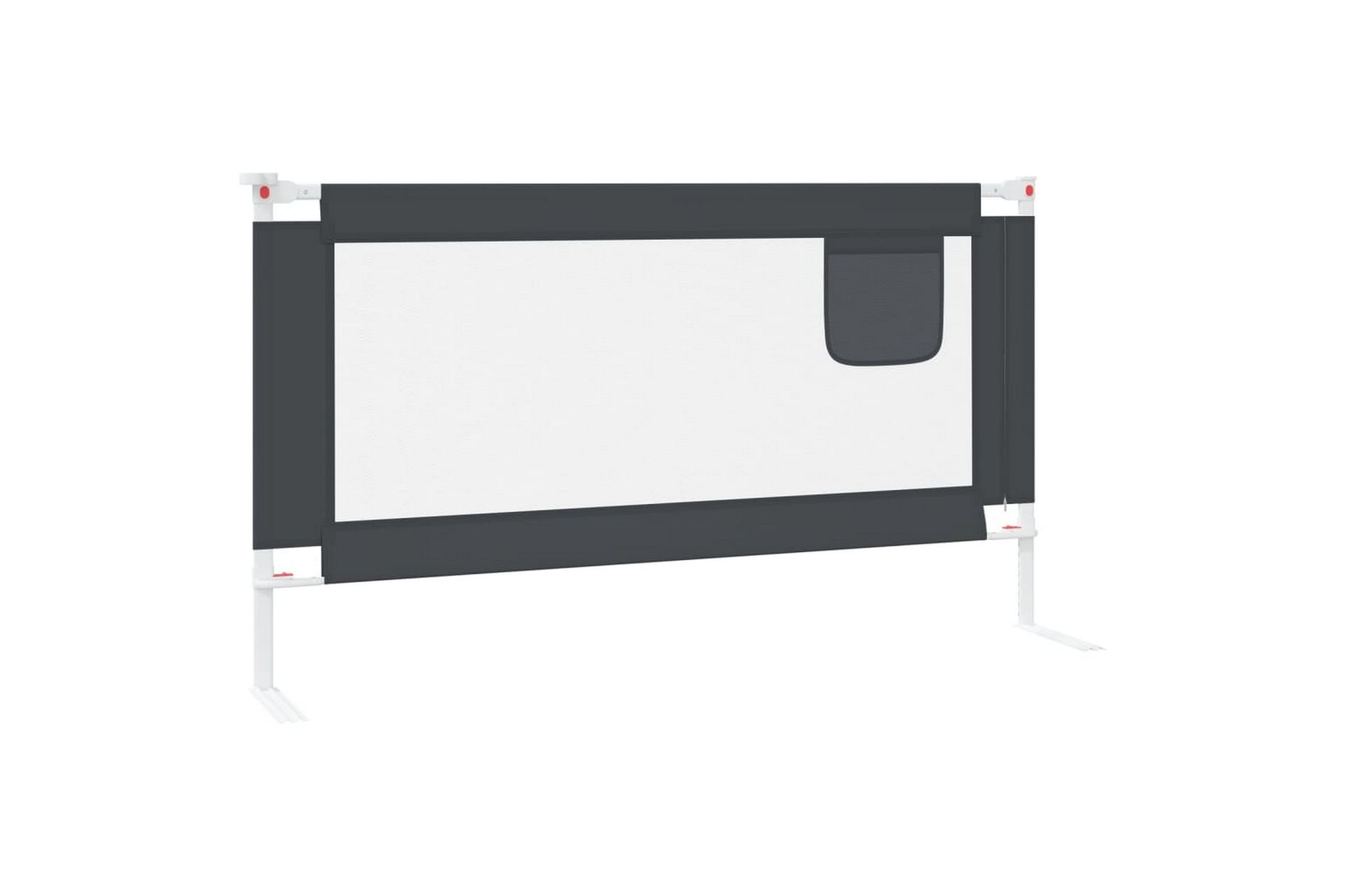 Sengehest småbarn mørkegrå 150x25 cm stoff - Grå - Møbler - Barnemøbler - Barneseng & Juniorseng