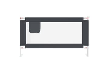 Sengehest småbarn mørkegrå 150x25 cm stoff - Grå - Møbler - Barnemøbler - Barneseng & Juniorseng