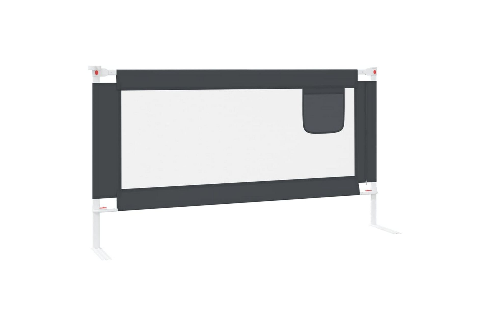 Sengehest småbarn mørkegrå 160x25 cm stoff - Grå - Møbler - Barnemøbler - Barneseng & Juniorseng