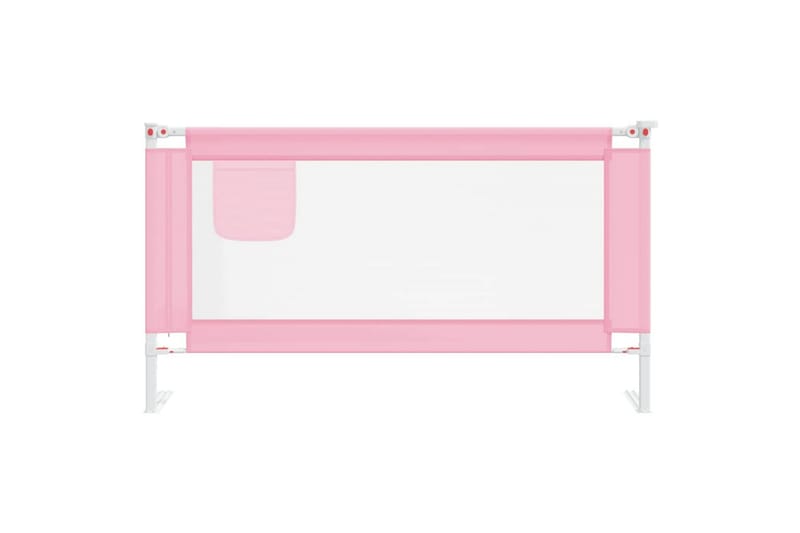 Sengehest småbarn rosa 150x25 cm stoff - Rosa - Barneseng & Juniorseng - Sengehest