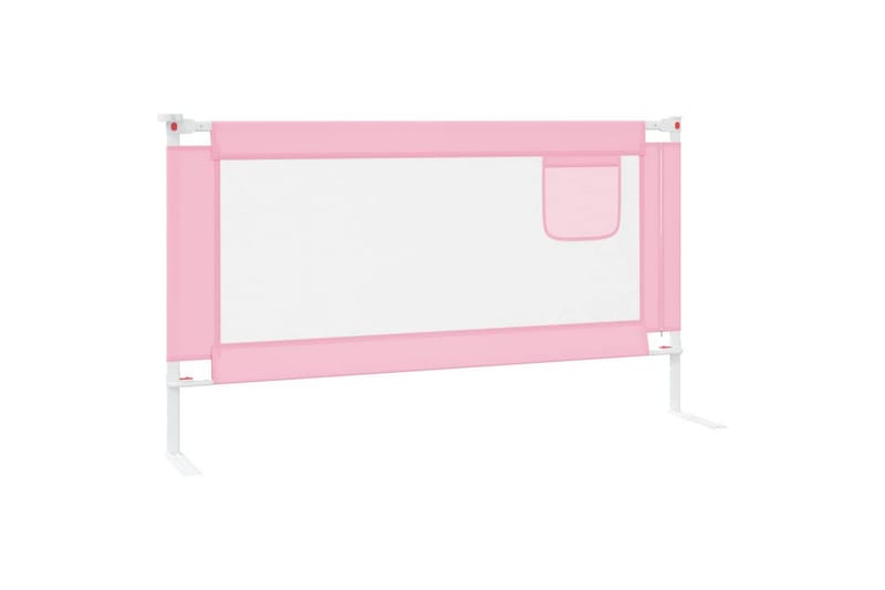 Sengehest småbarn rosa 150x25 cm stoff - Rosa - Barneseng & Juniorseng - Sengehest