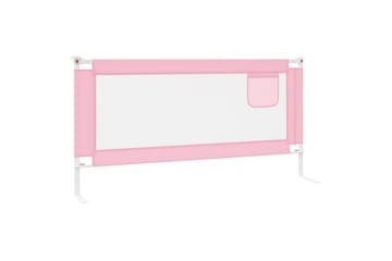 Sengehest småbarn rosa 180x25 cm stoff - Rosa - Møbler - Barnemøbler - Barneseng & Juniorseng