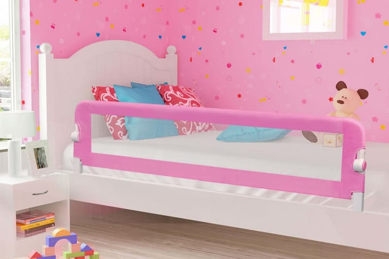 Sengehest småbarn rosa 180x42 cm polyester - Barneseng & Juniorseng - Sengehest