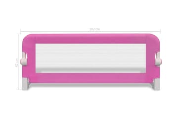 Sengehester småbarn 2 stk rosa 102x42 cm - Møbler - Barnemøbler - Barneseng & Juniorseng