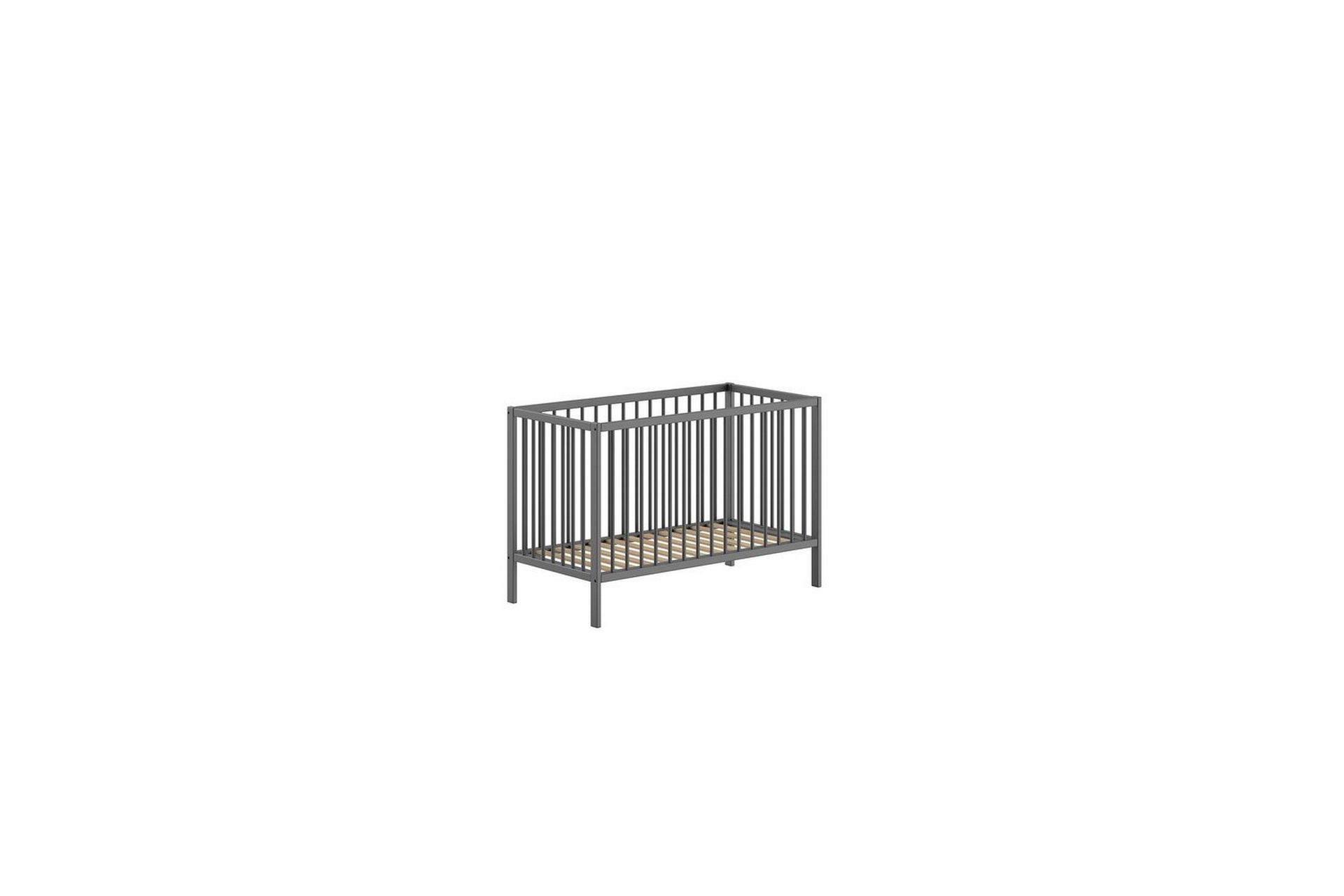 Spjälsäng Jaxx Dino 60x120 cm Jaxx Anthracite - Antrasitt