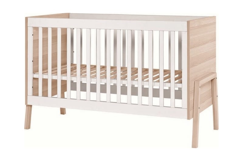Spot Sprinkelseng 60x120 cm Tre/Natur/Hvit - Ek/Hvit - Møbler - Barnemøbler - Barneseng & Juniorseng - Sprinkelseng
