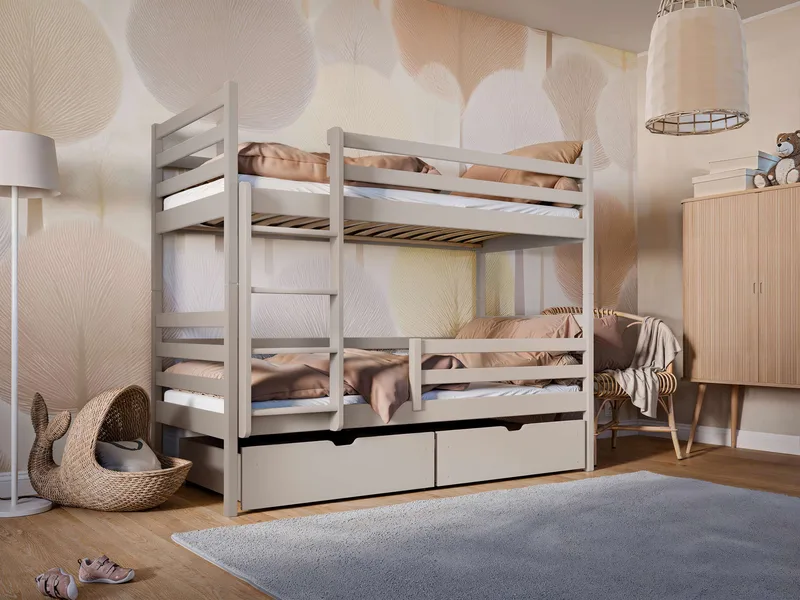 Suno Køyeseng to soveplasser 90x200 cm - Beige - Møbler - Barnemøbler - Barneseng & Juniorseng - Køyeseng barn