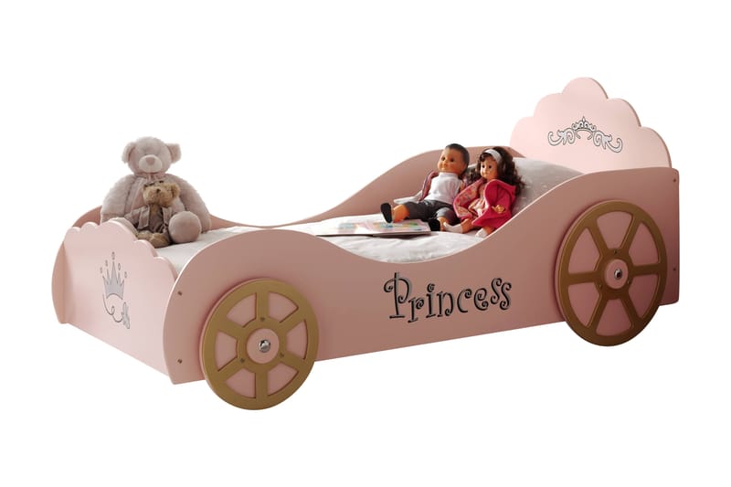 Toycaz Bilseng Prinsessa - Rosa - Møbler - Barnemøbler - Barneseng & Juniorseng
