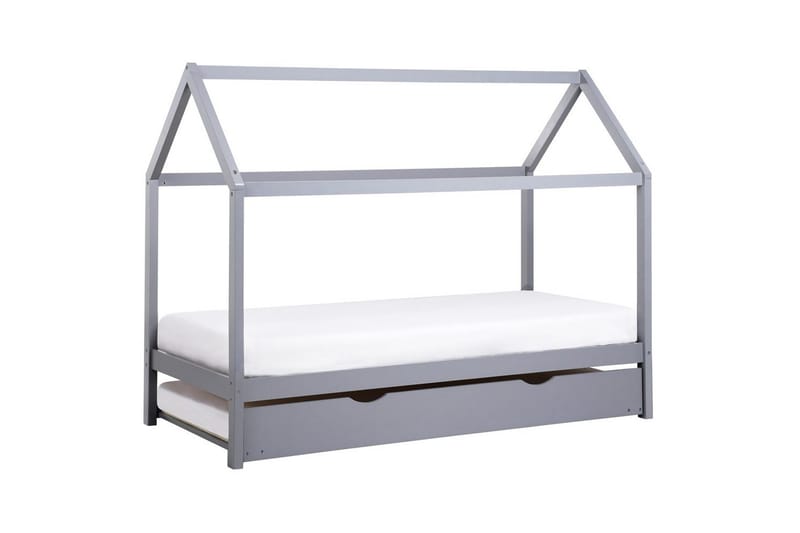Uttrekkbar barneseng Crillon - Grå - Møbler - Barnemøbler - Barneseng & Juniorseng - Husseng