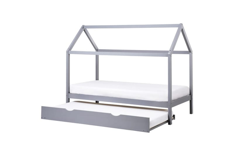 Uttrekkbar barneseng Crillon - Grå - Møbler - Barnemøbler - Barneseng & Juniorseng - Husseng