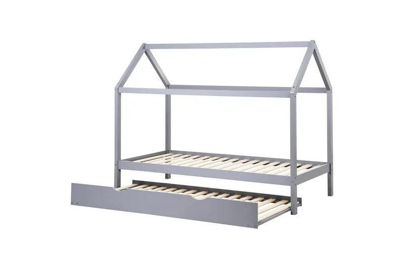 Uttrekkbar barneseng Crillon - Grå - Møbler - Barnemøbler - Barneseng & Juniorseng - Husseng