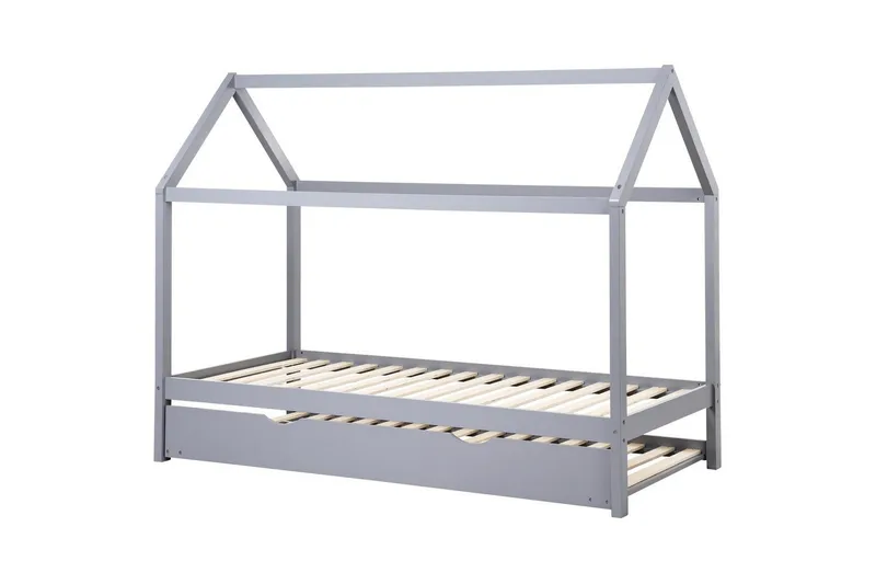 Uttrekkbar barneseng Crillon, Grå