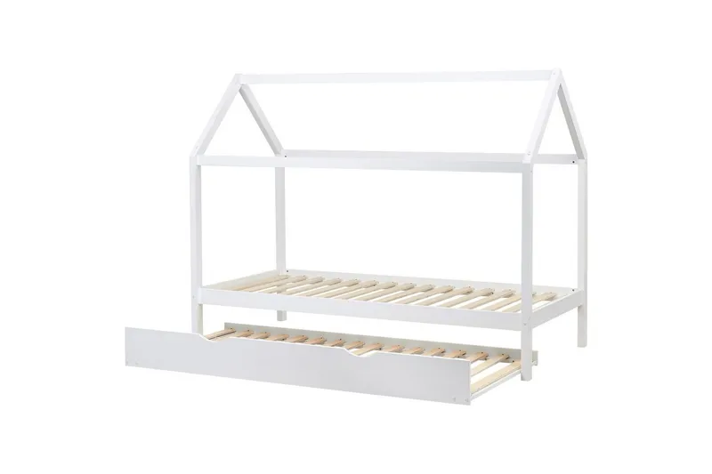 Uttrekkbar barneseng Crillon - Hvit - Møbler - Barnemøbler - Barneseng & Juniorseng - Husseng