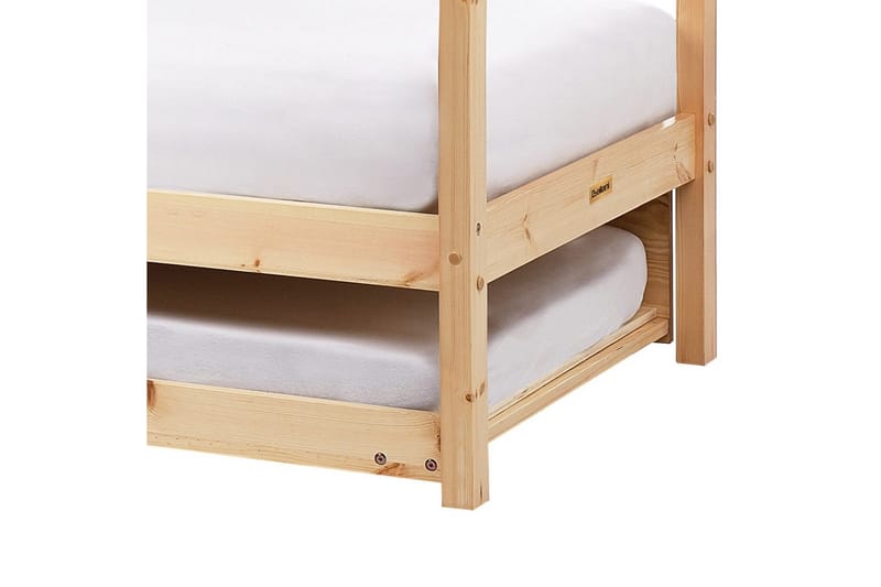 Uttrekkbar barneseng Crillon - Lyst tre - Møbler - Barnemøbler - Barneseng & Juniorseng - Husseng
