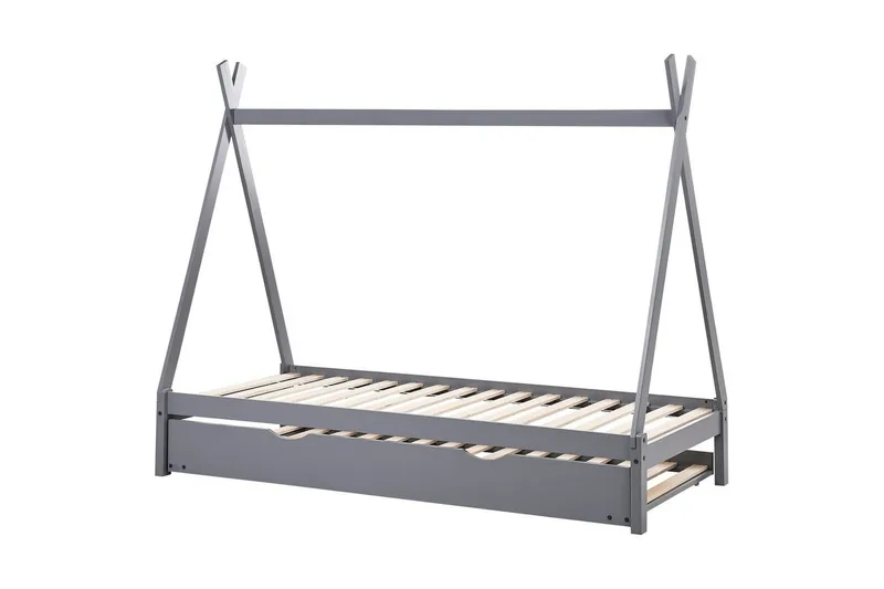 Uttrekkbar barneseng Talmontiers, Grå