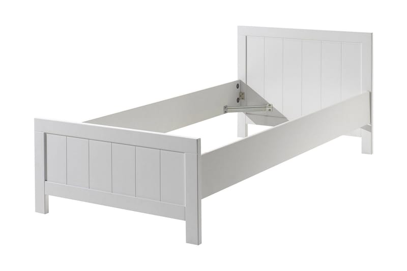Vandeveer Sengeramme 90x200 - Hvit - Møbler - Barnemøbler - Barneseng & Juniorseng