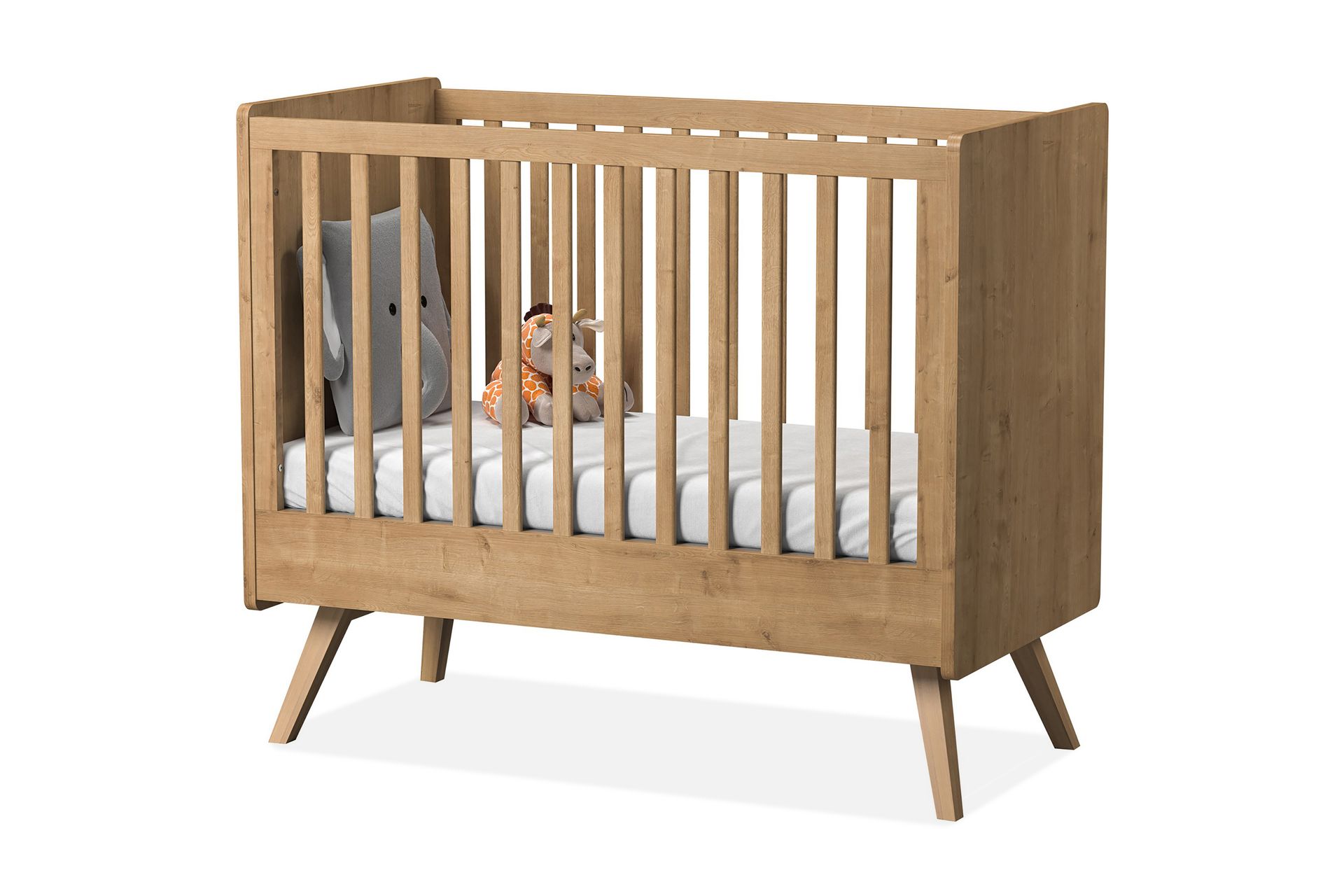 Vintage Sprinkelseng 60x120 cm Tre/Natur - Brun - Møbler - Barnemøbler - Barneseng & Juniorseng - Sprinkelseng