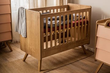 Vintage Sprinkelseng 60x120 cm Tre/Natur - Brun - Møbler - Barnemøbler - Barneseng & Juniorseng - Sprinkelseng
