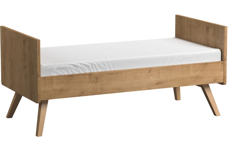 Vintage Sprinkelseng 70x140 cm Tre/Natur - Ek - Møbler - Barnemøbler - Barneseng & Juniorseng - Sprinkelseng