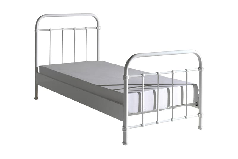 Yalpo Barneseng 90x200 - Hvit - Møbler - Barnemøbler - Barneseng & Juniorseng