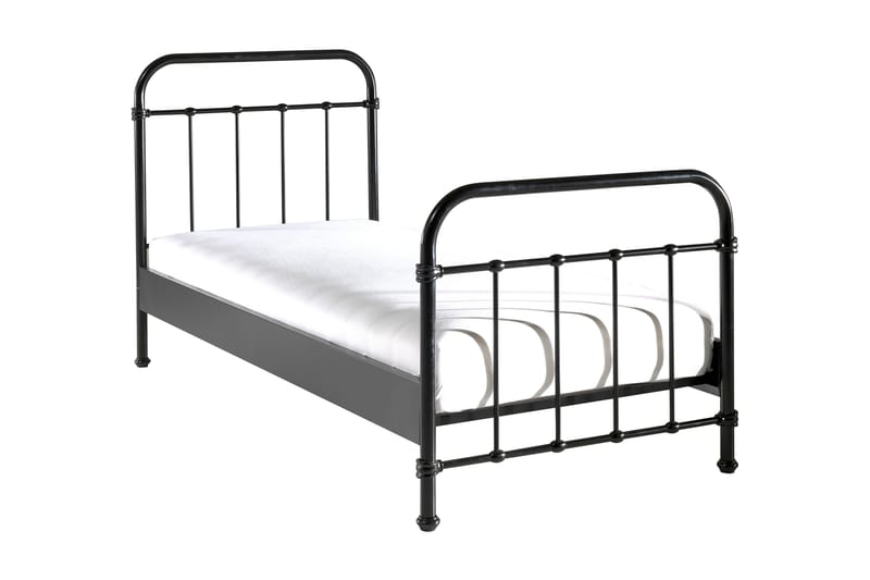 Yalpo Barneseng 90x200 - Svart - Møbler - Barnemøbler - Barneseng & Juniorseng
